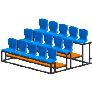 Купить Трибуна мобильная 3 ряда сиденья пластиковые на 15 мест в Красновишерске 