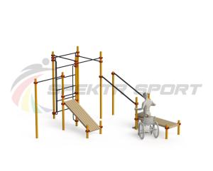 Купить Спортивный комплекс для инвалидов-колясочников WRK-D20_76mm в Красновишерске 