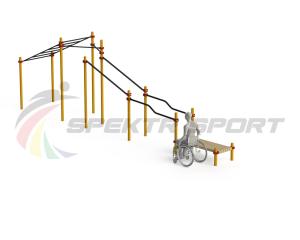 Купить Спортивный комплекс для инвалидов-колясочников WRK-D22_76mm в Красновишерске 