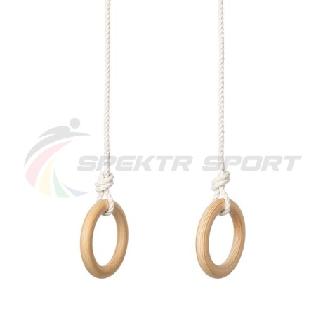 Купить Кольца гимнастические деревянные (фанера 18 мм, покрытие: эмаль, лак или пропитка) в Красновишерске 